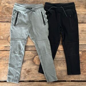 GapFit Boys Cotton Joggers - Grey (size 5), Black (Size XS 4-5)
